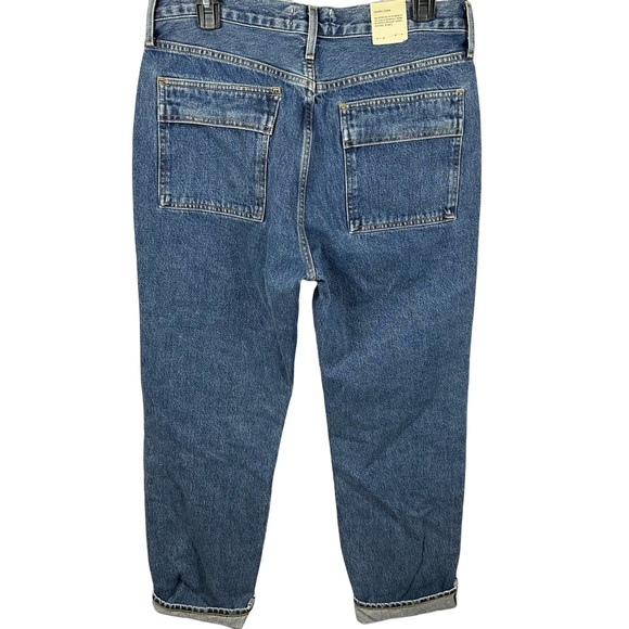 Agolde Cooper Cargo Utilitarian Denim Jeans High Rise Regulation Wash 28 NWT - Picture 5 of 11